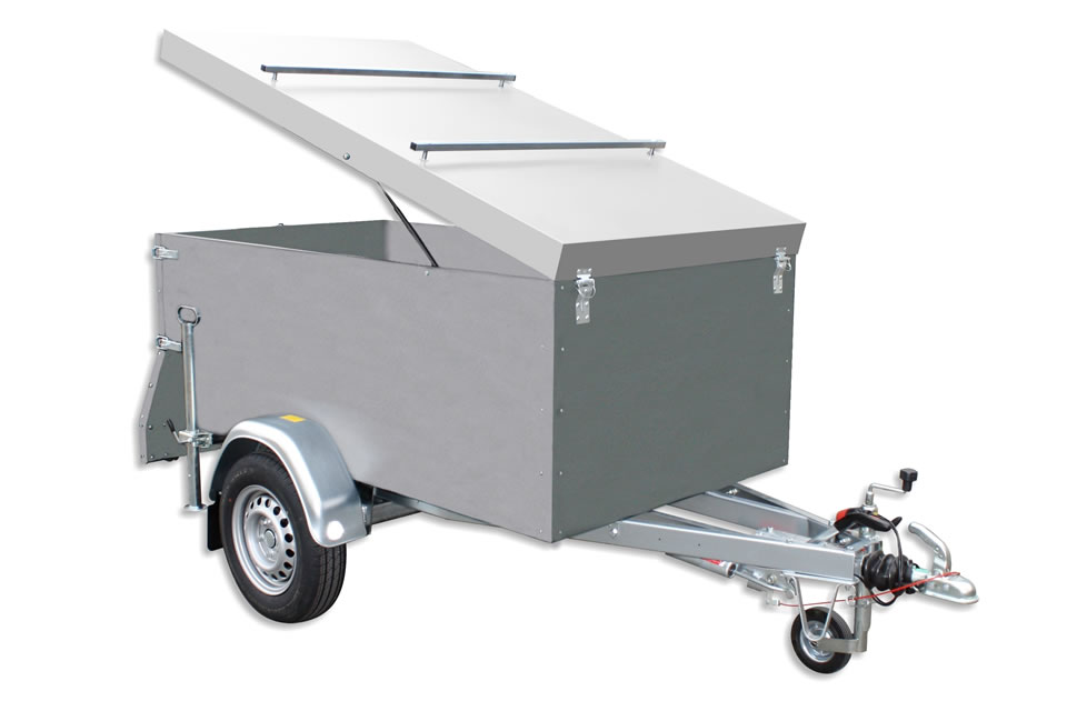 Trailer EU2 box with overrun brake Trailer EU2 box with overrun brake